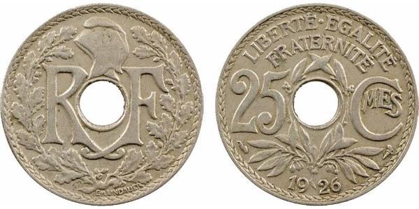 25 Centime Dritte Französische Republik (1870-1940)  Kupfer/Nickel 