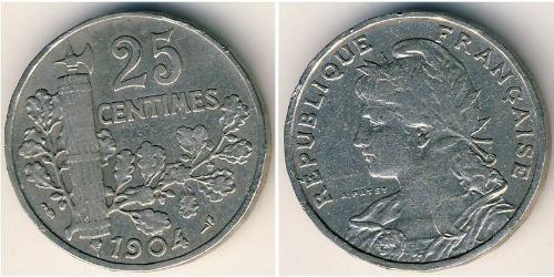 25 Centime  Nickel 