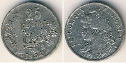 25 Centime  Níquel 