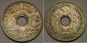 25 Centime Terza Repubblica francese (1870-1940)  Rame/Nichel 