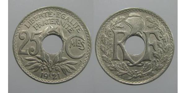 25 Centime Terza Repubblica francese (1870-1940)  Rame/Nichel 