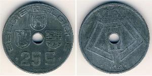 25 Centime 比利时 Zinc 