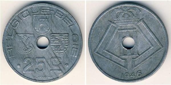 25 Centime 比利时 Zinc 