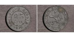 25 Centime Belgio Zinco 