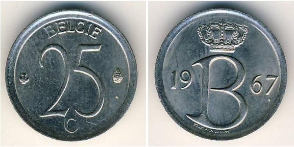 25 Centime 比利时 銅/镍 
