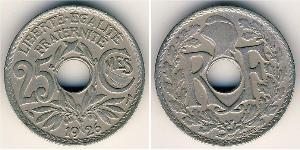 25 Centime 法兰西第三共和国 (1870 - 1940) 銅/镍 