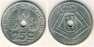 25 Centime 比利时 黃銅/镍 