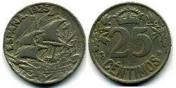 25 Centimo Kingdom of Spain (1874 - 1931) Cuivre/Nickel Alfonso XIII of Spain (1886 - 1941)