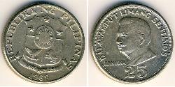 25 Centimo Philippinen Kupfer/Nickel/Zink 