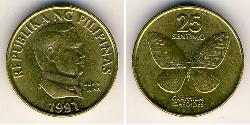 25 Centimo Philippines Laiton 