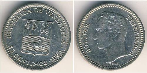 25 Centimo Venezuela Nichel Simon Bolivar (1783 - 1830)