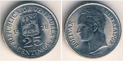 25 Centimo Venezuela Nickel 