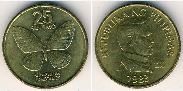 25 Centimo Filippine Ottone 
