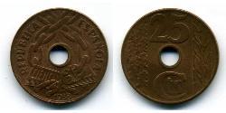 25 Centimo Seconda repubblica spagnola (1931 - 1939) Rame 