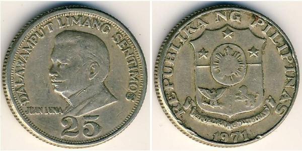 25 Centimo Filippine Rame/Zinco/Nichel 
