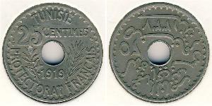 25 Centimo Tunesien  