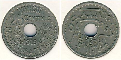 25 Centimo Tunesien  