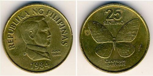 25 Centimo 菲律宾 黃銅 