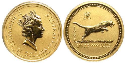 25 Dollar Australien (1939 - ) Gold Elizabeth II (1926-2022)