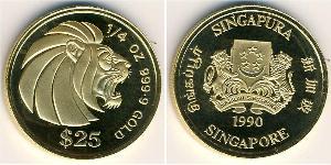 25 Dollar Singapore Gold 