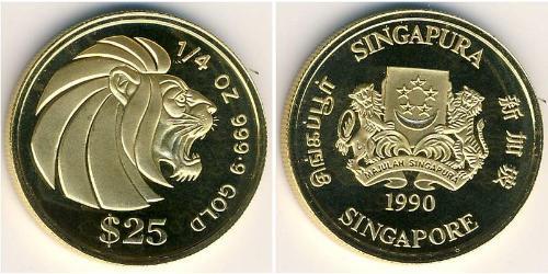 25 Dollar Singapore Gold 