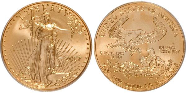 25 Dollar USA (1776 - ) Gold 