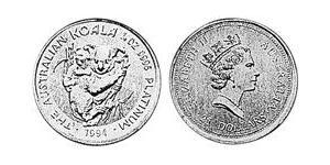 25 Dollar Australien (1939 - ) Platin Elizabeth II (1926-2022)