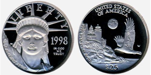 25 Dollar Vereinigten Staaten von Amerika (1776 - ) Platin 