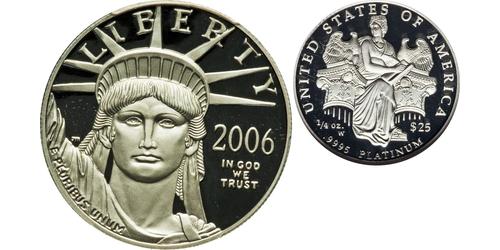 25 Dollar Vereinigten Staaten von Amerika (1776 - ) Platin 