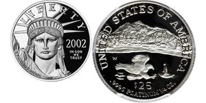 25 Dollar 美利堅合眾國 (1776 - ) Platinum 