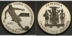 25 Dollar Jamaika (1962 - ) Silber 