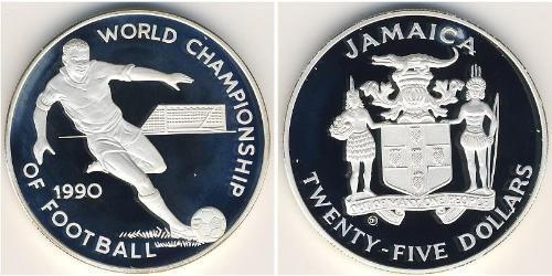 25 Dollar Jamaika (1962 - ) Silber 