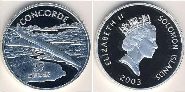25 Dollar Salomonen Silber 