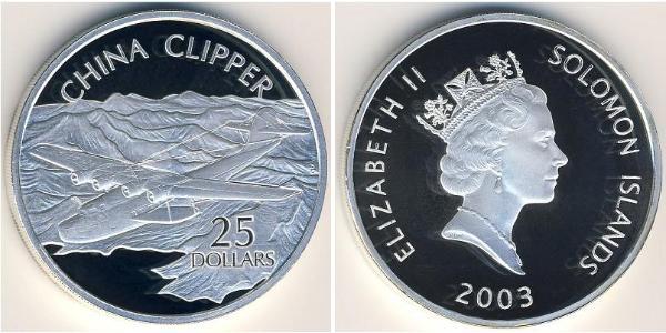 25 Dollar Salomonen Silber 