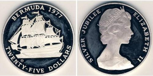 25 Dollar Bermuda Silver Elizabeth II (1926-2022)