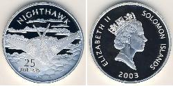 25 Dollar Solomon Islands Silver 