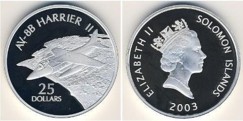 25 Dollar Solomon Islands Silver 