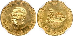 25 Dollar Liberia 金 William Tubman