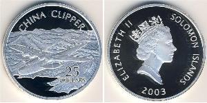 25 Dollar Solomon Islands 銀 
