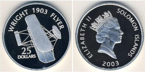 25 Dollar Solomon Islands 銀 