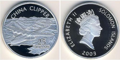25 Dollar Solomon Islands 銀 