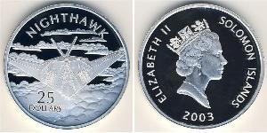25 Dollaro Isole Salomone Argento 