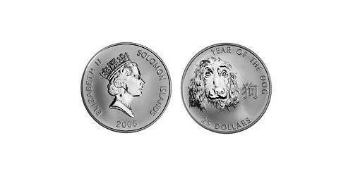 25 Dollaro Isole Salomone Argento 