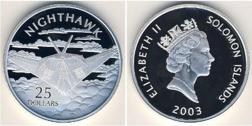 25 Dollaro Isole Salomone Argento 