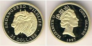 25 Dollaro Isole Cook Oro 