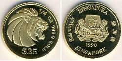 25 Dollaro Singapore Oro 