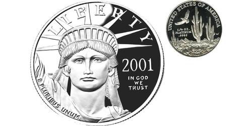 25 Dólar Estados Unidos de América (1776 - ) Platino 