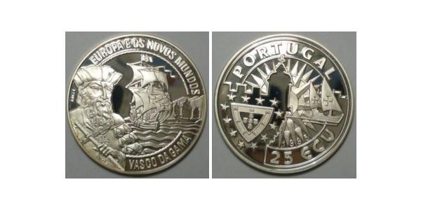 25 Ecu République portugaise (1975 - ) Argent 