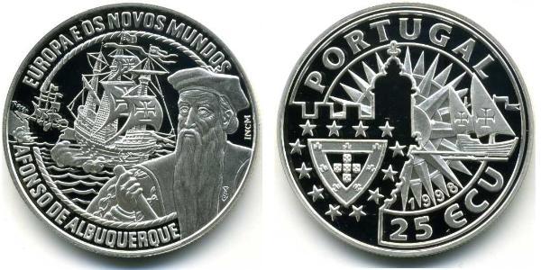 25 Ecu République portugaise (1975 - ) Argent 