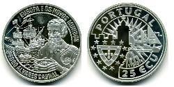 25 Ecu Republica Portuguesa (1975 - ) Silber 